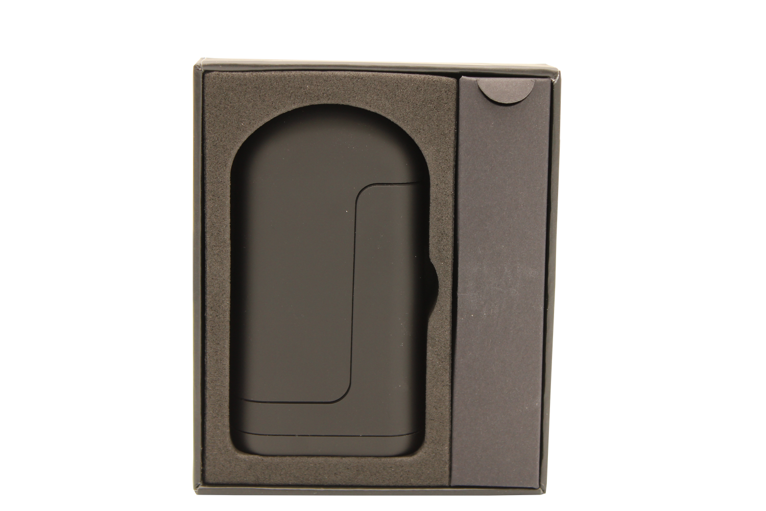 Front view of the Tombstone vaporizer battery a dual cartridge battery able to carry two cartridges for more customizable cloud while also able to store the cartridges for safe storage. able to make strain combinations with twice the vapor production.