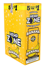 Hemp Zone Hemp Wraps – Tobacco-Free 5-Pack 15ct Display Box