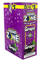 Hemp Zone Hemp Wraps – Tobacco-Free 5-Pack 15ct Display Box