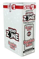 Hemp Zone Hemp Wraps – Tobacco-Free 5-Pack 15ct Display Box