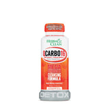 front view of the herbal clean QCarbo16 strawberry mango flavored detox. A high strength detox drink for removing body toxins quickly.
