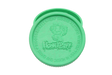 top view of the Honeypuff 56mm Biodegradable green hemp grinder. A eco friendly grinder that is durable while being compact for everyday use. 
