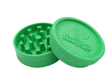 open view of the Honeypuff 56mm Biodegradable green hemp grinder. A eco friendly grinder that is durable while being compact for everyday use. 