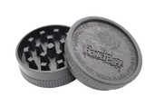 open view of the Honeypuff 56mm Biodegradable black hemp grinder. A eco friendly grinder that is durable while being compact for everyday use. 