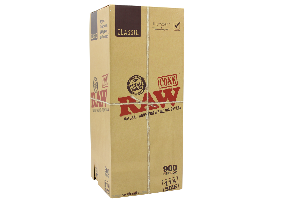 RAW-Classic 1 1/4 size Pre Rolled Cones 900ct