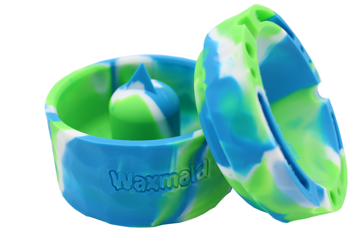 Waxmaid 4.29" Pyramid Silicone Round Ashtray
