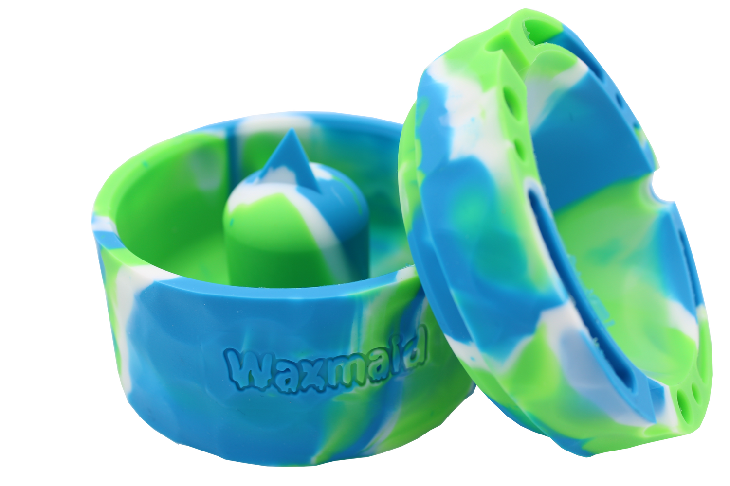 Waxmaid 4.29" Pyramid Silicone Round Ashtray