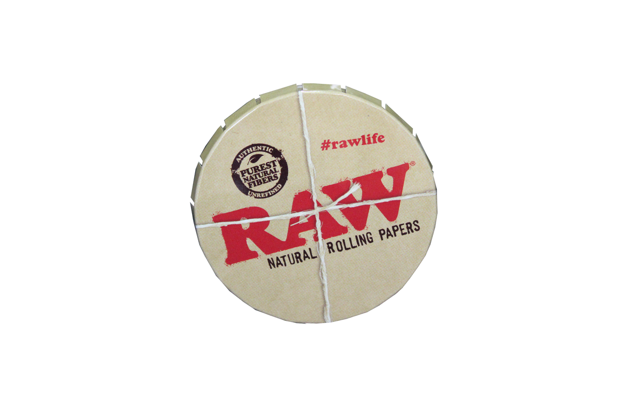 Raw-Round Pop Top Metal Tin