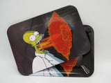 Homer Breathing In Fire - Rolling Tray With Magnetic Lid