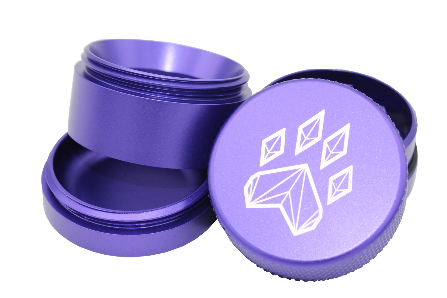 Wolf Traditional 4-Piece Herb Grinder Small 1.5"