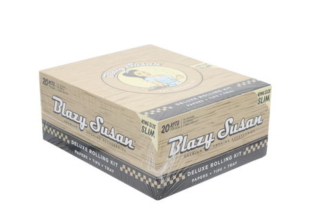 Blazy Susan King Size Unbleached Rolling Papers 32ct 20pk