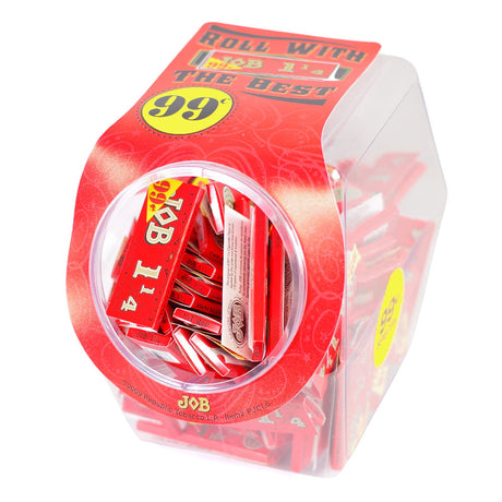 view of JOB 1 1/4 Rolling paper tub. A reliable and classic smoking rolling paper from the brand JOB.