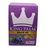 front view of the king palm grape HD made from cordia leaves it give you a slow and smooth smoke of a gram of your botanical.