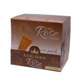 front view of the king palm rose gold cones. Using rose petals cleaned with purified water each smoke gives a sweet natural flavor.