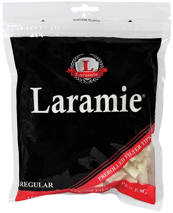 front view of the laramie pre rolled filter tips. pre rolled organic filters tips to help you get a clean smoke.