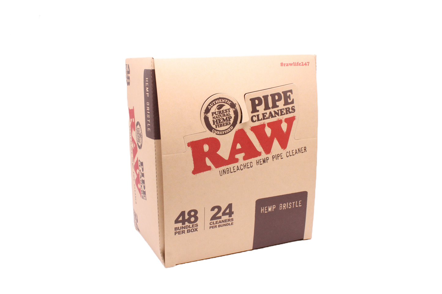 Raw Hemp Pipe Cleaners - 48 CT Box