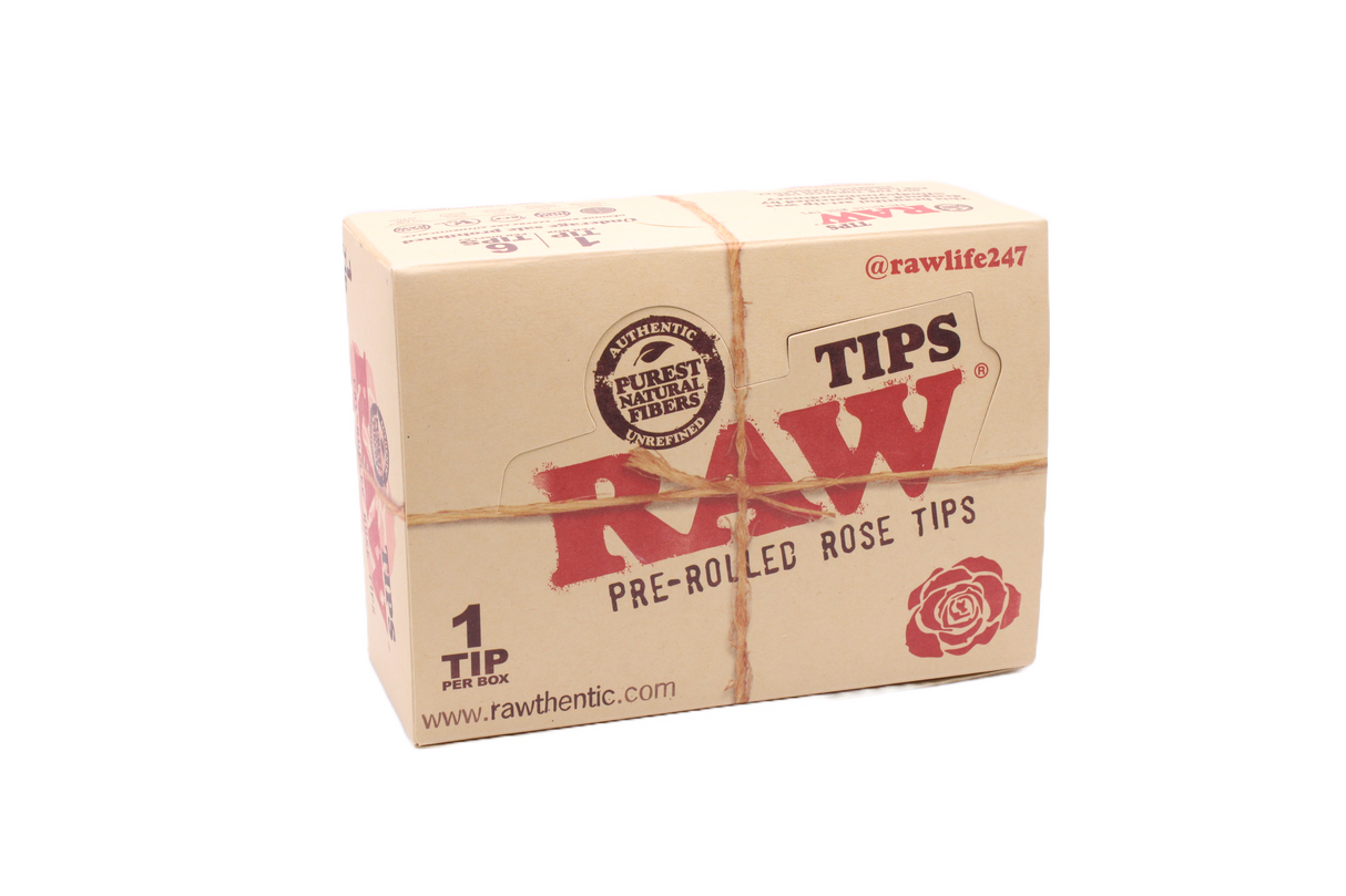 Raw-Pre Rolled Rose Tips - 6 CT