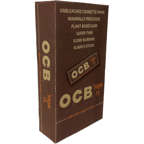 front view of OCB virgin slim cigarettes papers. A smoking product from a global leading brand.