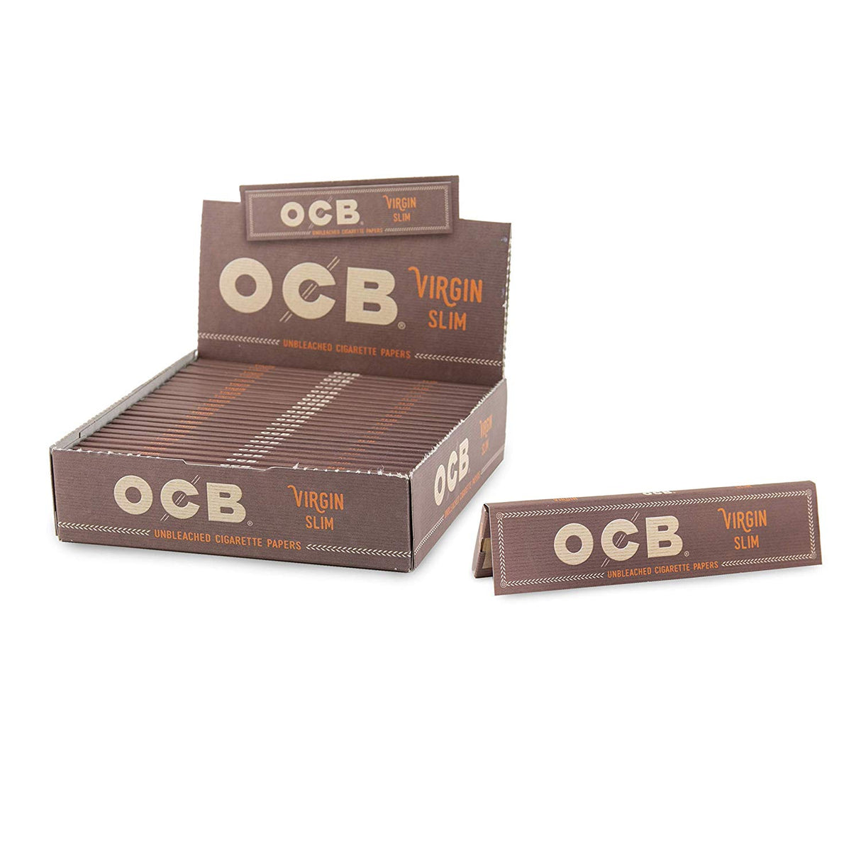 OCB Virgin Series Super Thin Rolling Papers 32ct 24pk Display