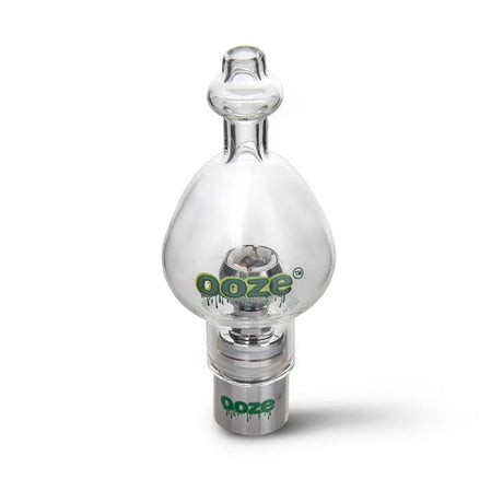 closeup view of the ooze cloud glass globe. An attachment to make your standard 510 battery into a concentrate vaporizer.