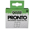 front vew of the Ooze pronto replacement vapor coil tips. made to spec to bring your tool back into factory spec.