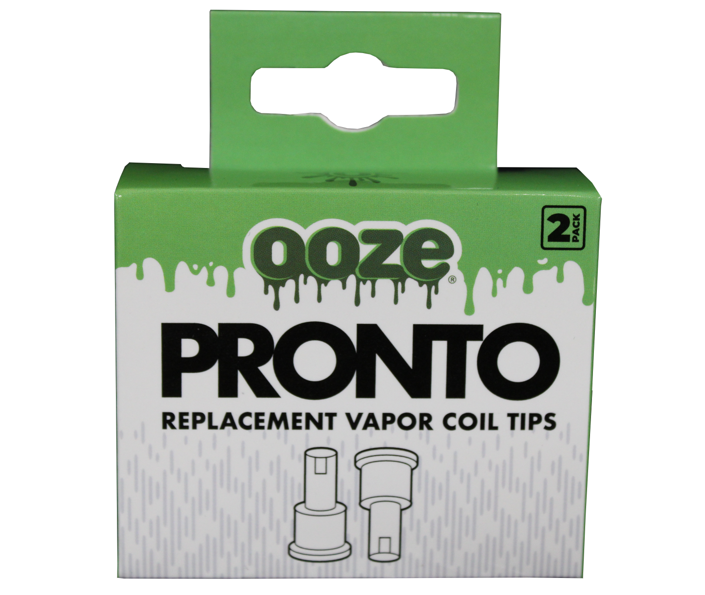 front vew of the Ooze pronto replacement vapor coil tips. made to spec to bring your tool back into factory spec.