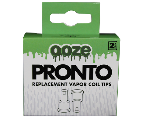front vew of the Ooze pronto replacement vapor coil tips. made to spec to bring your tool back into factory spec.