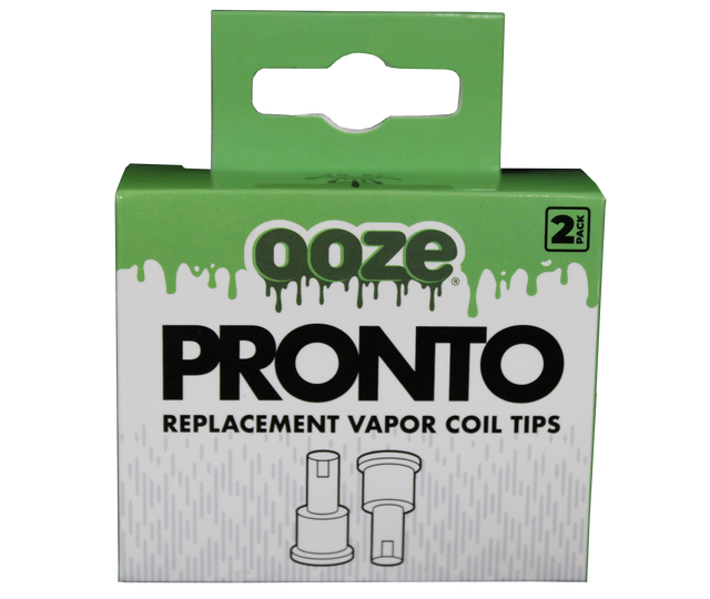 front vew of the Ooze pronto replacement vapor coil tips. made to spec to bring your tool back into factory spec.