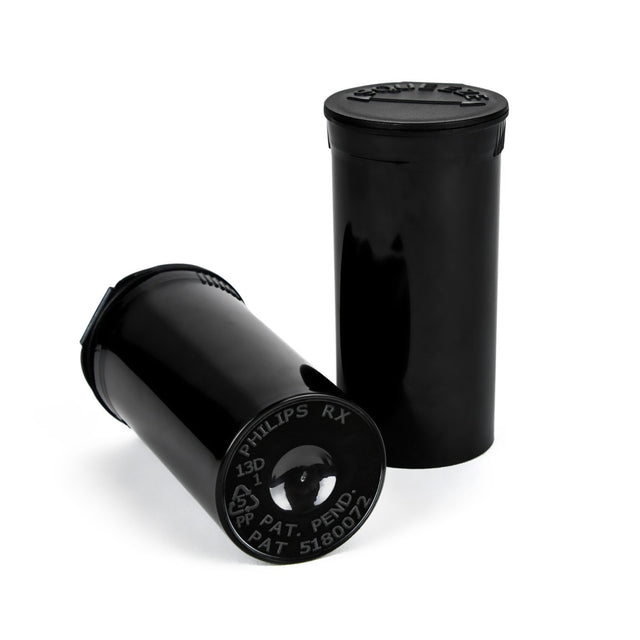 View of the Phillips Rx-13 dram pop top vials. A reliable product from the respectable brand Philips Rx.