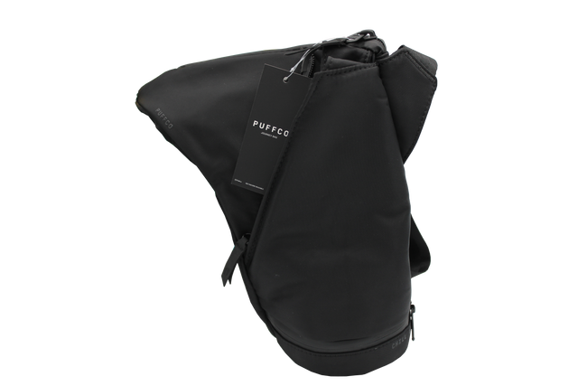 front view of the Puffco Journey Travel bag. A well made and perfect companion to carrying the Puffco peak and peak pro, shielding it from damage from drops and extra carrying pockets for other essentials.