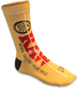 Side profile of the RAW classic knit socks. A comfortable apparel item from RAW.