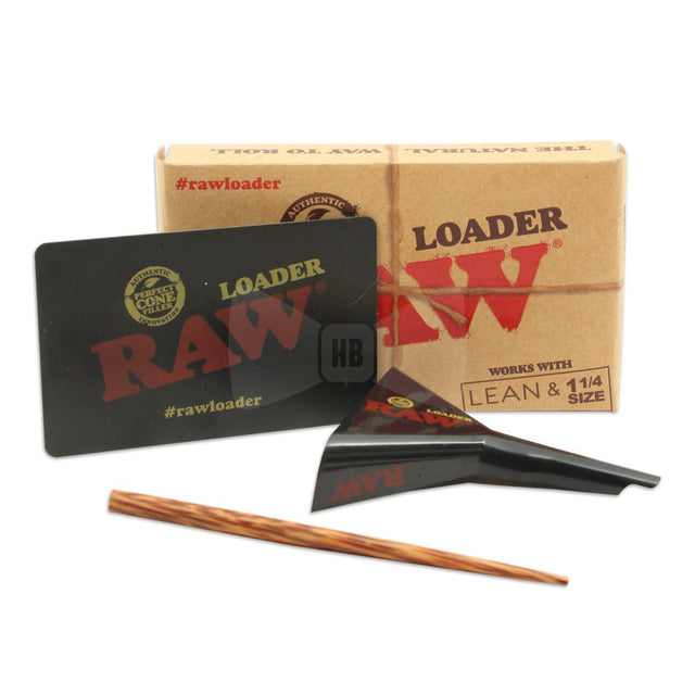 Full product view of the RAW cone tools with their tan natural package. made for lean and 1 1/4 sizes this kit has all the tools needed.