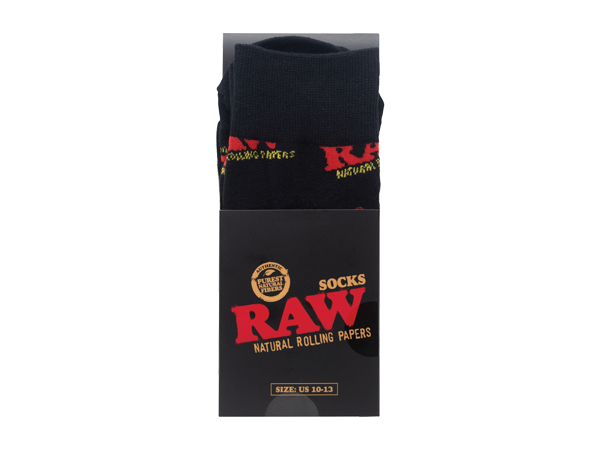 RAW Black Socks 10-13 SIZE