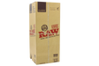 front view of the RAW Classic 1 1/4 size pre rolled cones box. Their popular and reliable cone in a large production sized box.