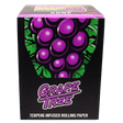 front view of the RAW Grape infused cones. made with quality RAW materials with infused smooth grape flavor for a unique experience. 