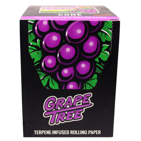 front view of the RAW Grape infused cones. made with quality RAW materials with infused smooth grape flavor for a unique experience. 