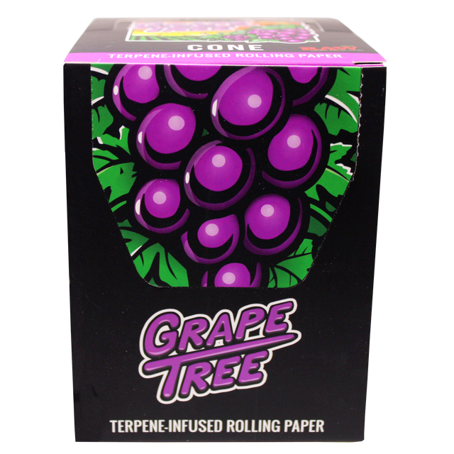 front view of the RAW Grape infused cones. made with quality RAW materials with infused smooth grape flavor for a unique experience. 