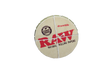 top view of the raw metal tin, using a unique pop top closure, allowing for simple and damage free storage.