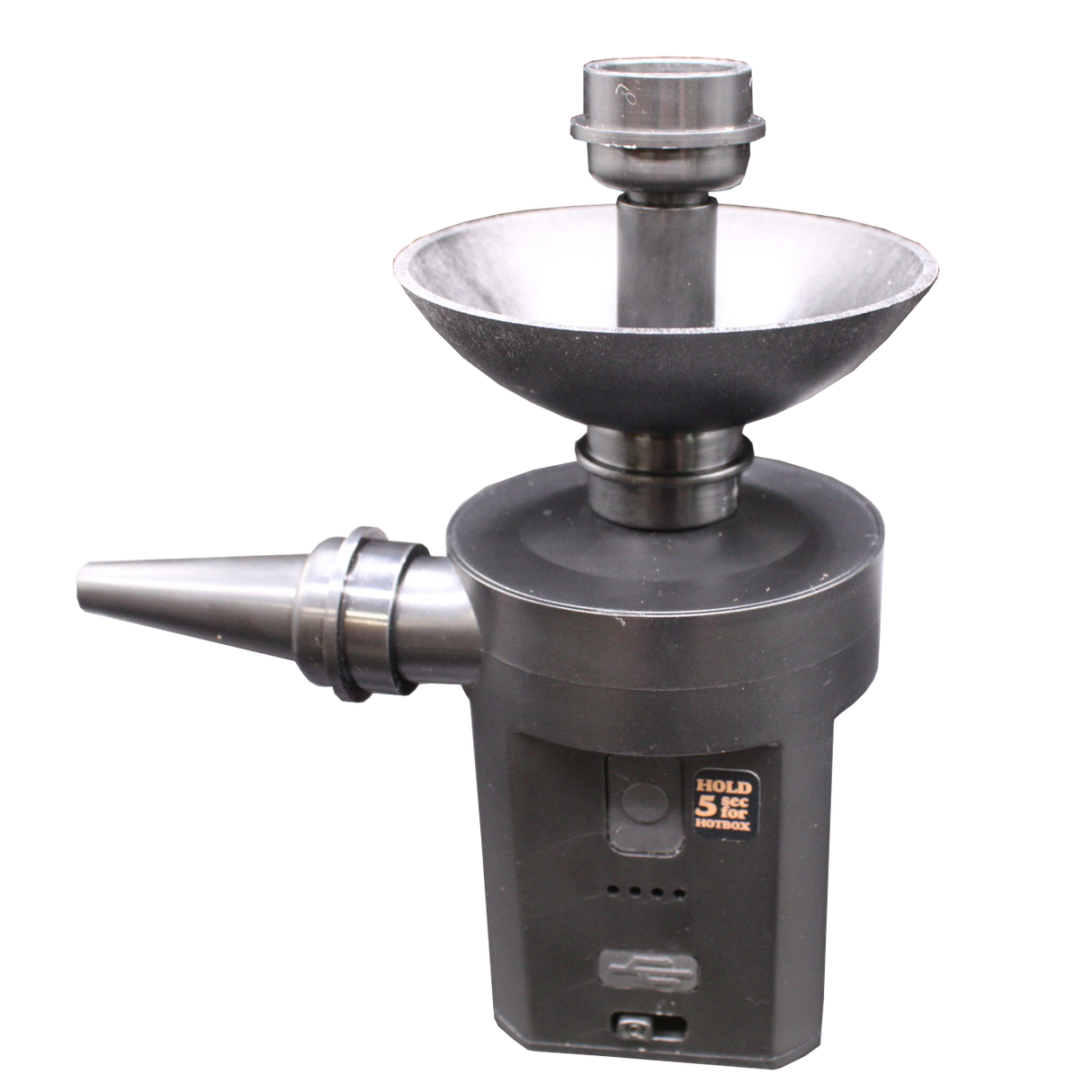 front view of the RAW smoke thrower. A machine made for group events, allowing someone to easily hotbot an entire room easily without having to put the effort in smoking