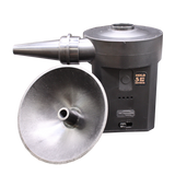 side view of the RAW smoke thrower. A machine made for group events, allowing someone to easily hotbot an entire room easily without having to put the effort in smoking
