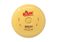 front view of the RAW cone hold flying disk, a novel gift for play and smoking after.