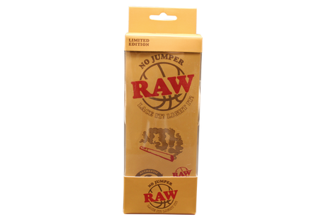 front view of the RAW Kendama, a limited edition toy requiring finesse and skill to impress your friends.