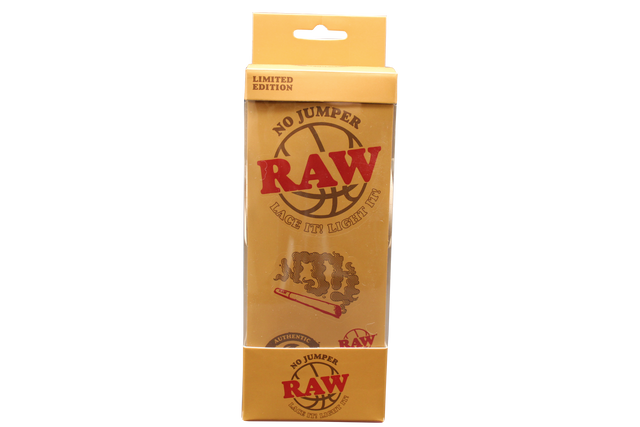 front view of the RAW Kendama, a limited edition toy requiring finesse and skill to impress your friends.