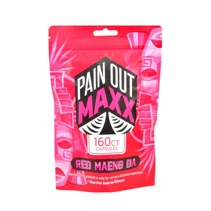 PAIN OUT MAXX KRATOM RED MAENG DA CAPSULES