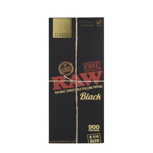 RAW Classic Black 1 1/4 Cones 900Ct