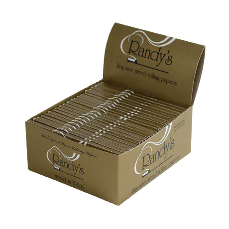 front view of Randy's king size wired rolling papers, a product for an effortless smoke by Randy's