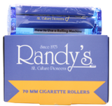 front view of the Randy's 70mm rolling machine display box. A simple but effective rolling machine providing the perfect roll consistently.