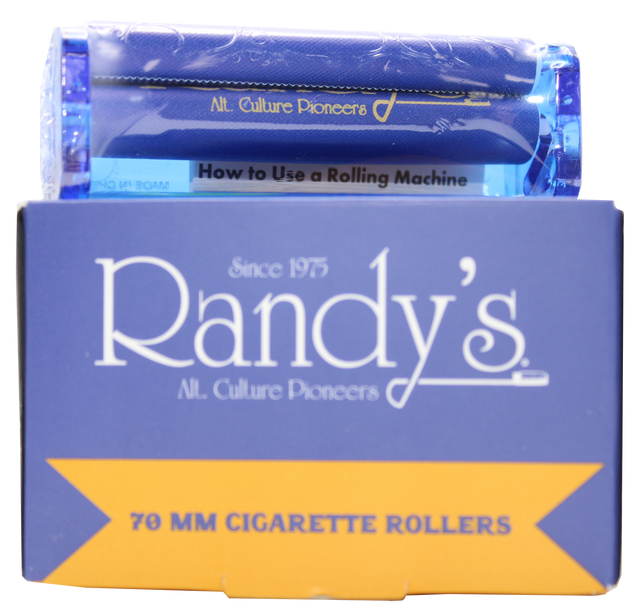 front view of the Randy's 70mm rolling machine display box. A simple but effective rolling machine providing the perfect roll consistently.