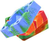 angle view of the Randy's 7" ashtray. A heat resistant and durable ash tray with storage compartments and a debowler spike in the center for ease of cleaning.