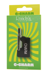 front view of the Randy's Cham vaporizer made with a durable body, tactile feel, and open panel chassis for compact and powerful smoking experience with black finish.